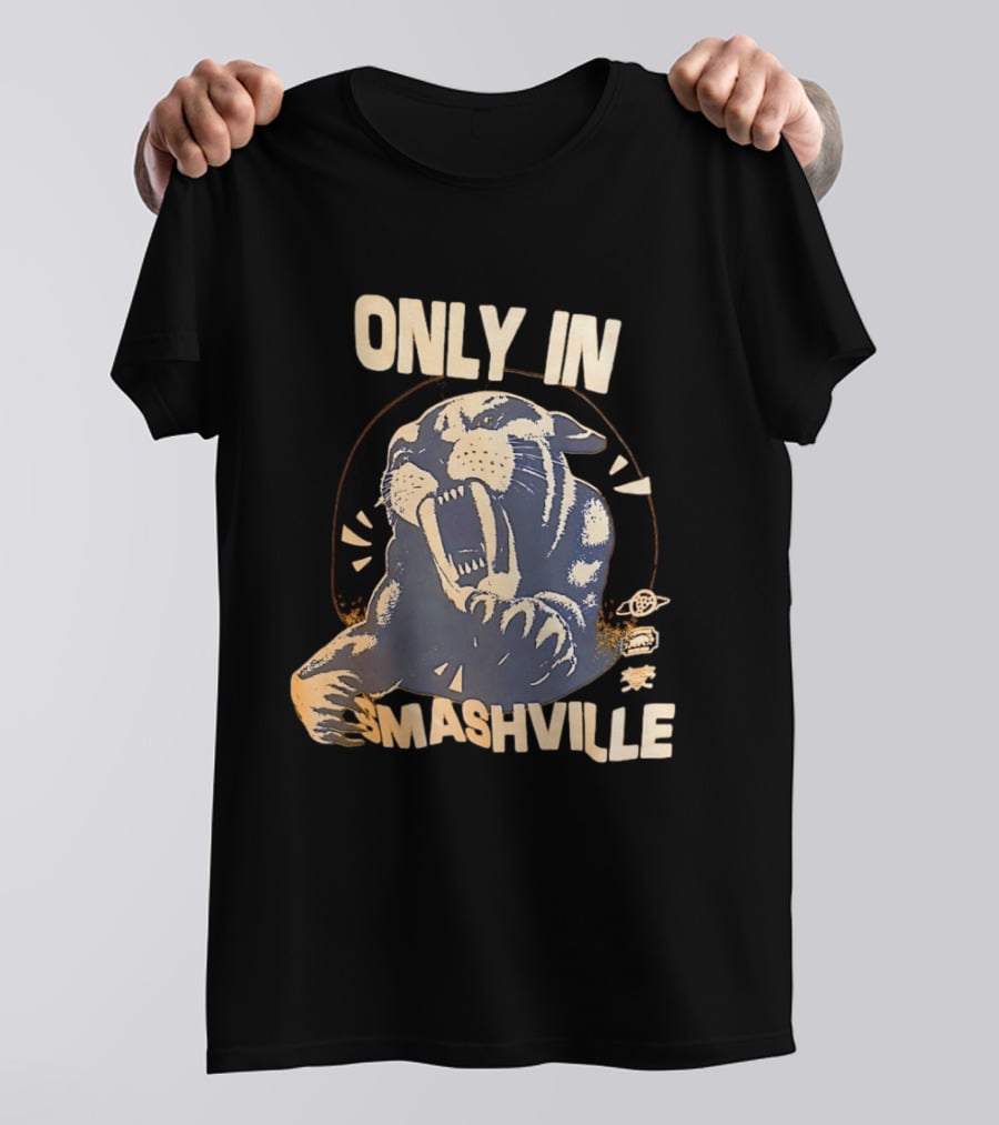 Only In Smashville Nashville Predators Fierce T-Shirt