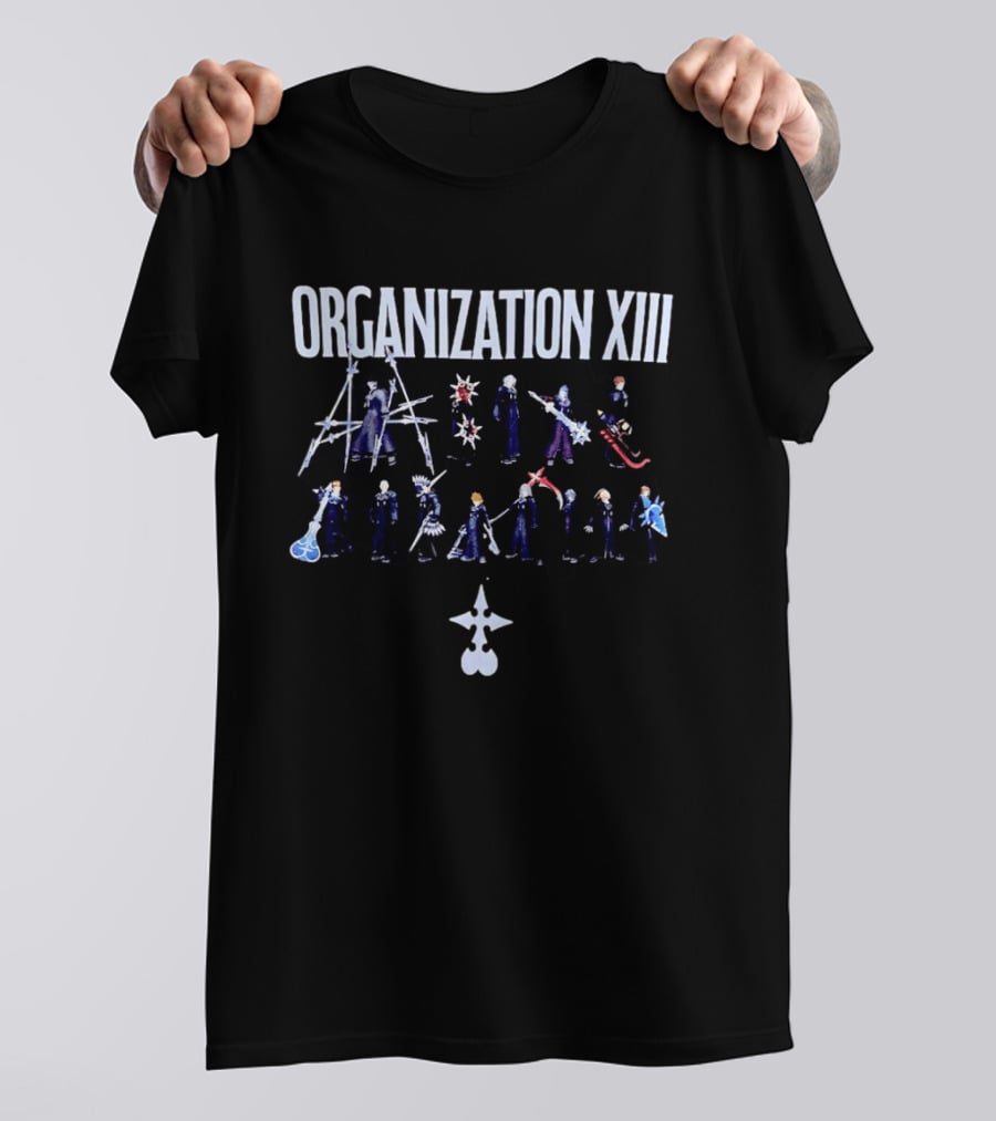 Organization XIII Kingdom Hearts Characters Display T-Shirt