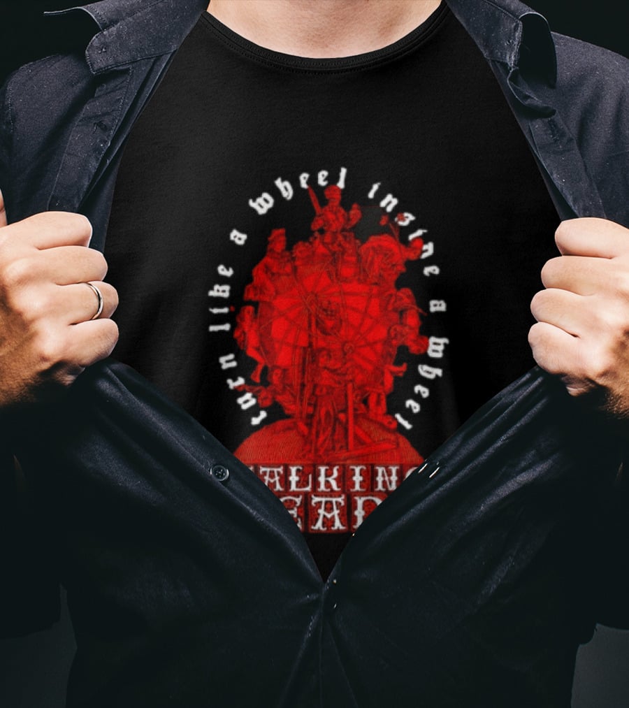 Talking Heads Turn Like A Wheel Inside A Wheel Red T-Shirt