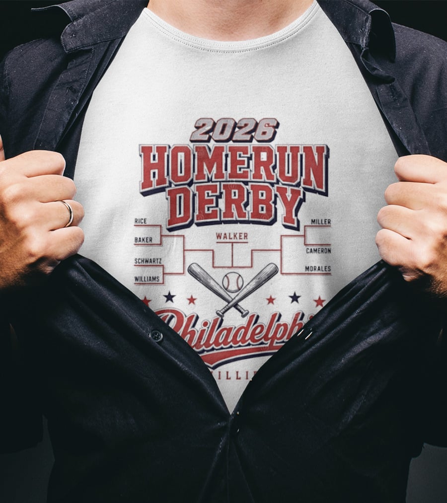 2026 Homerun Derby Philadelphia Phillies Tournament T-Shirt