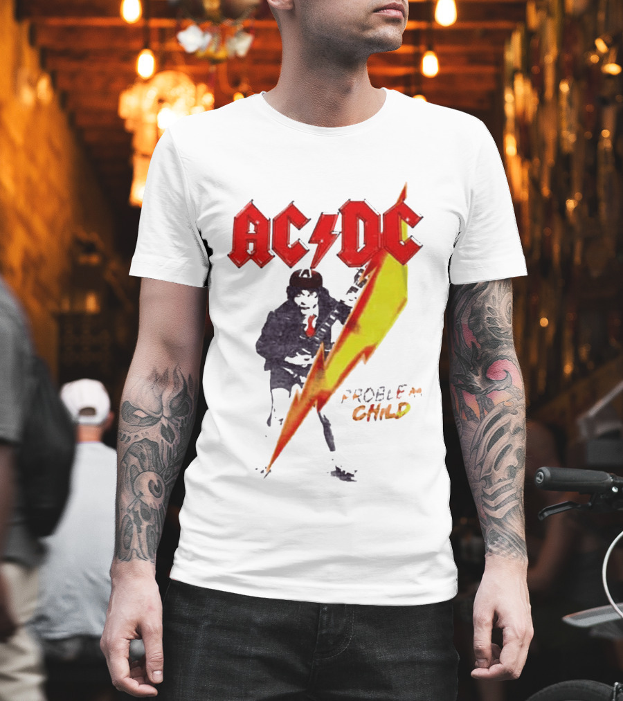 ACDC Pwr Up Problem Child Tour 2026 Lightning Bolt T-Shirt