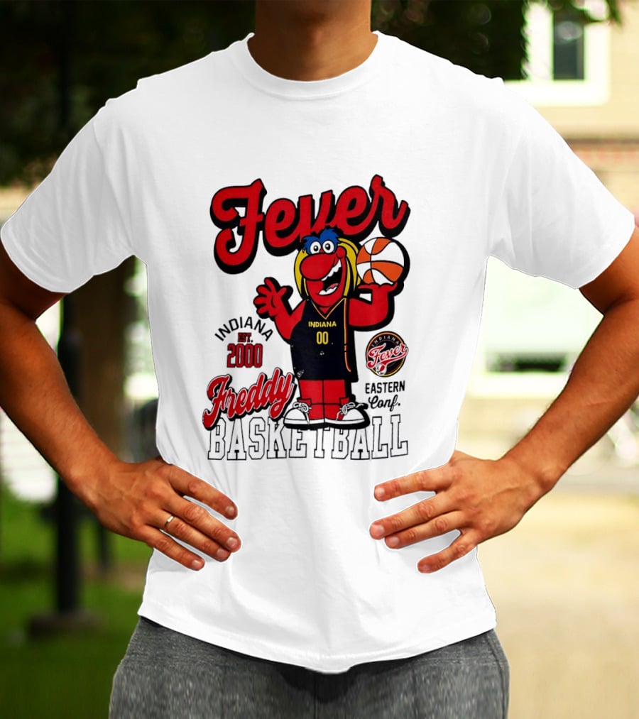 Freddy Indiana Fever Basketball Est 2000 Eastern Conf T-Shirt