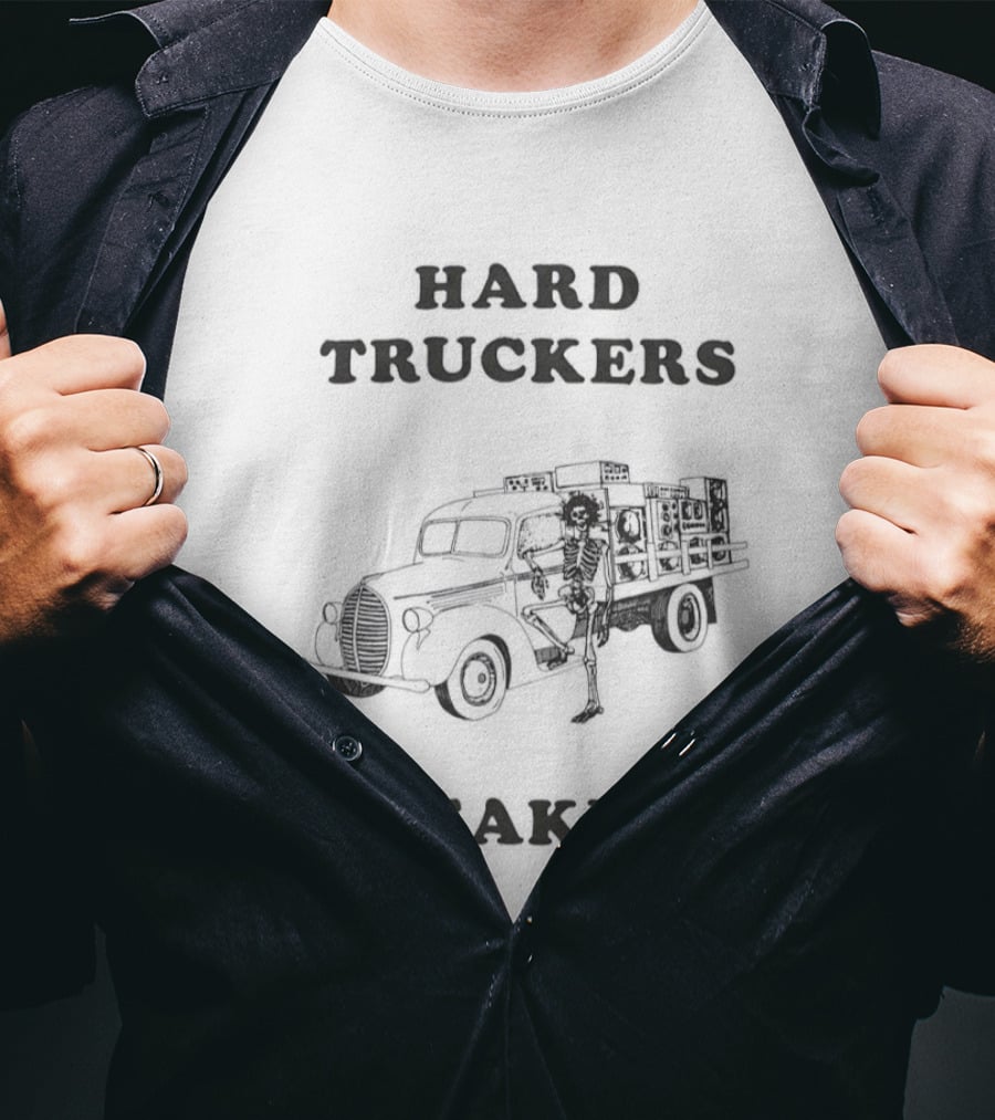 Hard Truckers Speakers Grateful Dead Skeleton Truck T-Shirt