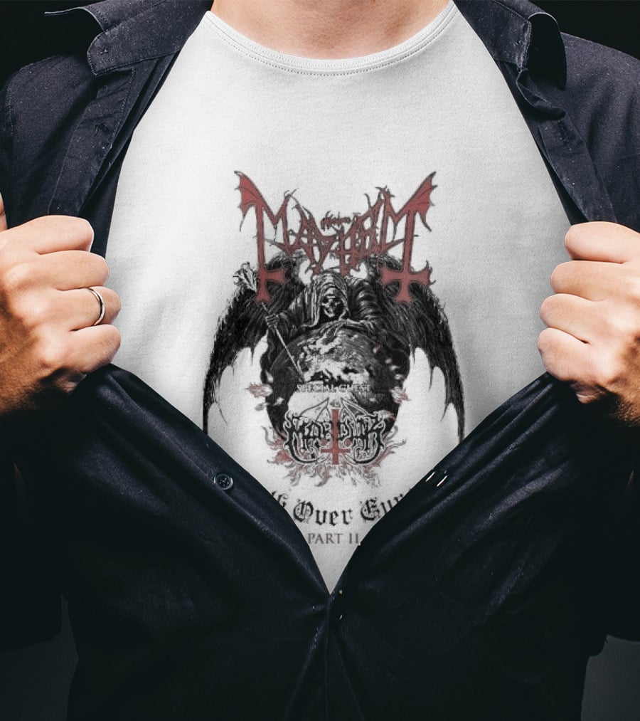 Original Mayhem Death Over Europe Part 2 2026 Tour October Official Merchandise T-Shirt