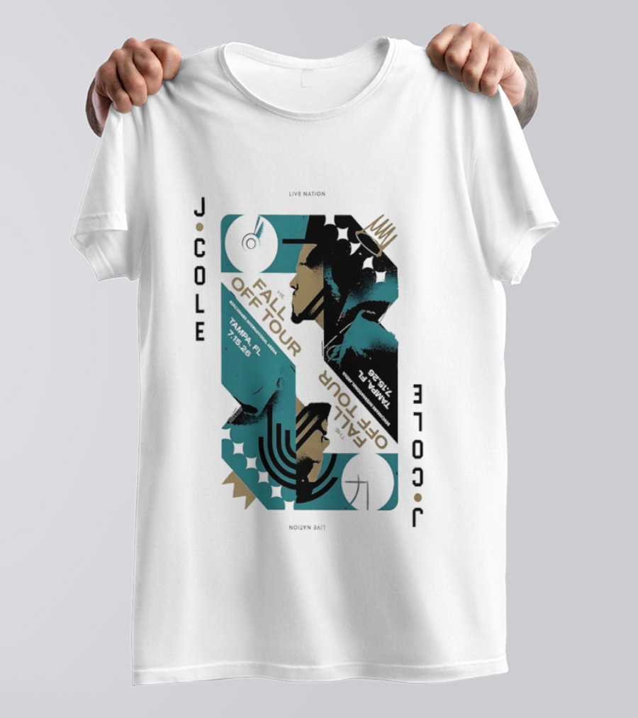 J Cole Live Nation The Fall Off Tour Tampa 2026 T-Shirt