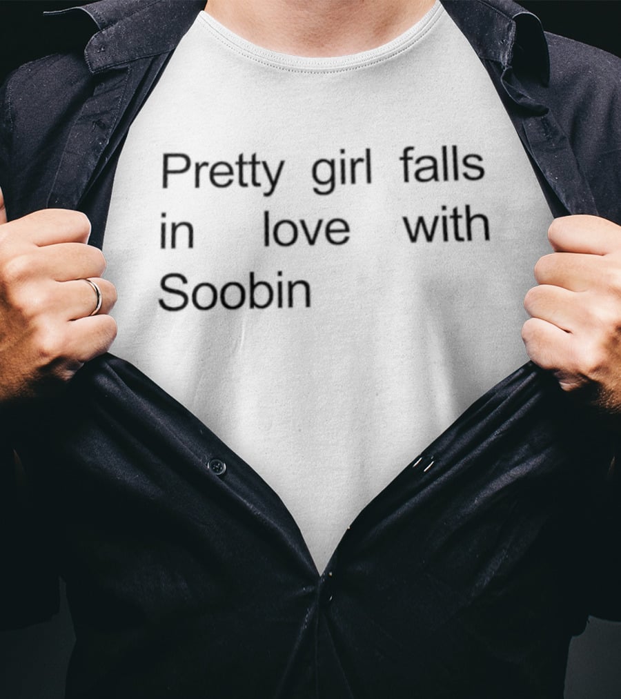Pretty Girl Falls In Love With Soobin Popular K Pop Inspired Rom Com Trend T-Shirt