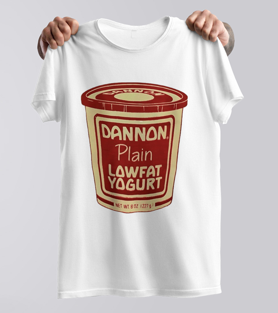Dannon Plain Lowfat Yogurt 8oz 227g 1980s T-Shirt
