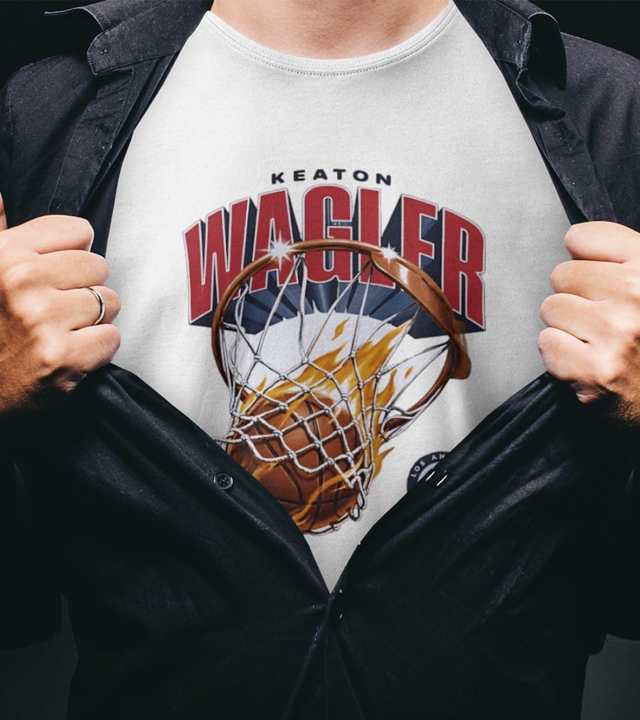 Keaton Wagler Los Angeles Clippers Basketball Net Dunk T-Shirt