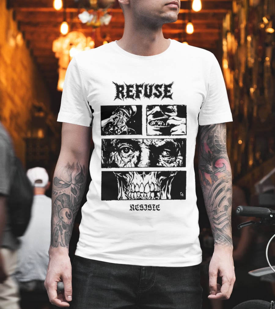 Refuse Resiste Hardcore Punk Political T-Shirt