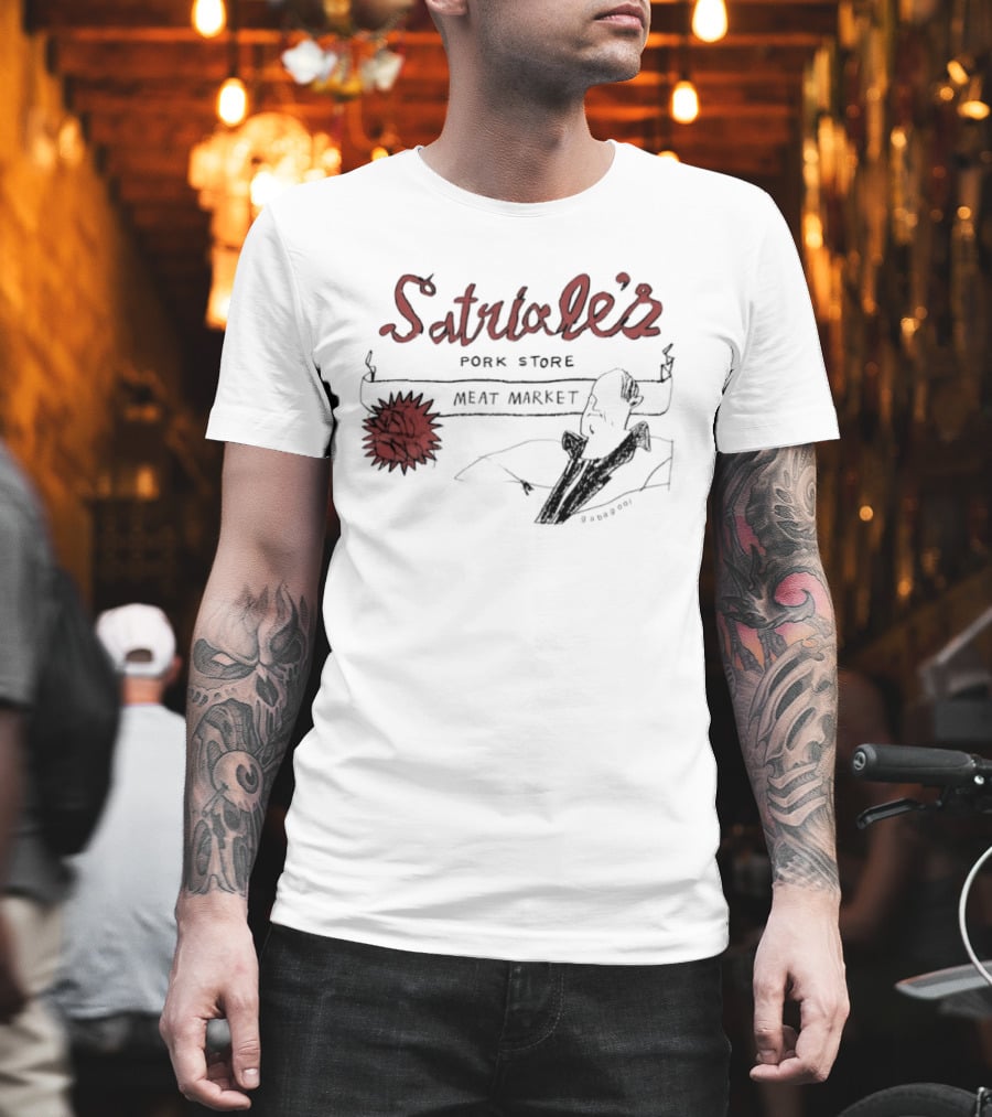 Satriale's Pork Store Meat Market Gabagool Drawing T-Shirt