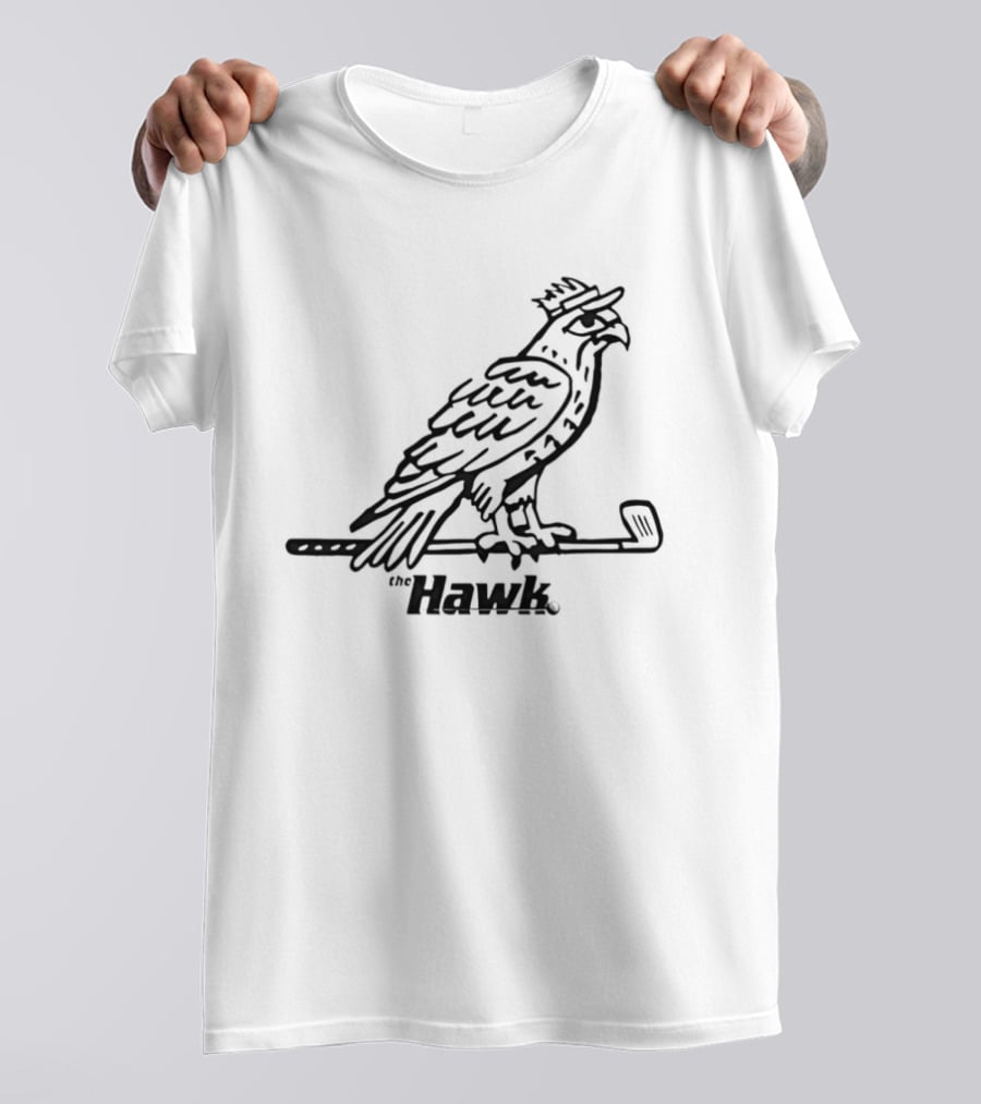 Hawk Golf Bird With Club T-Shirt