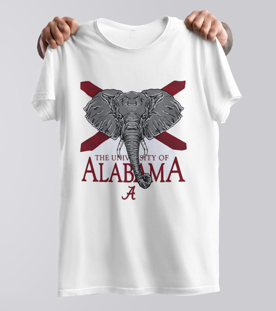 University Of Alabama Elephant Crimson Tide College Football T-Shirt