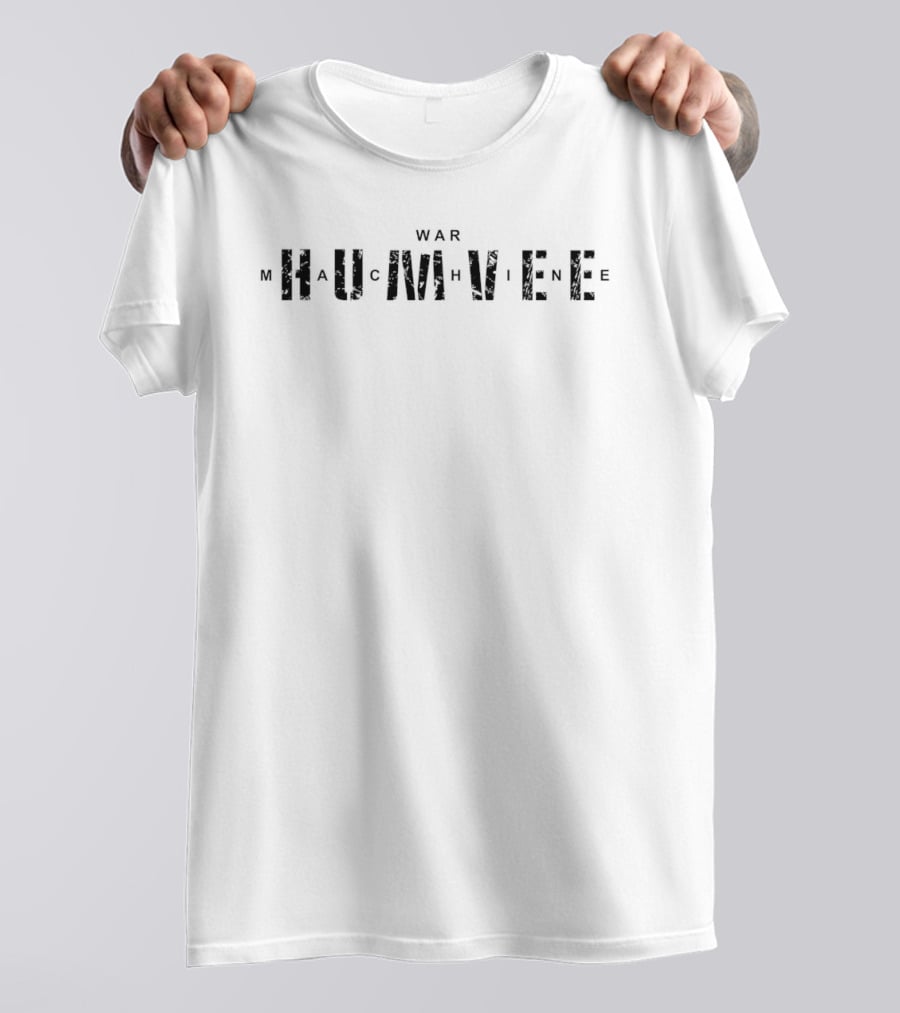 War Humvee Humanity Distressed T-Shirt