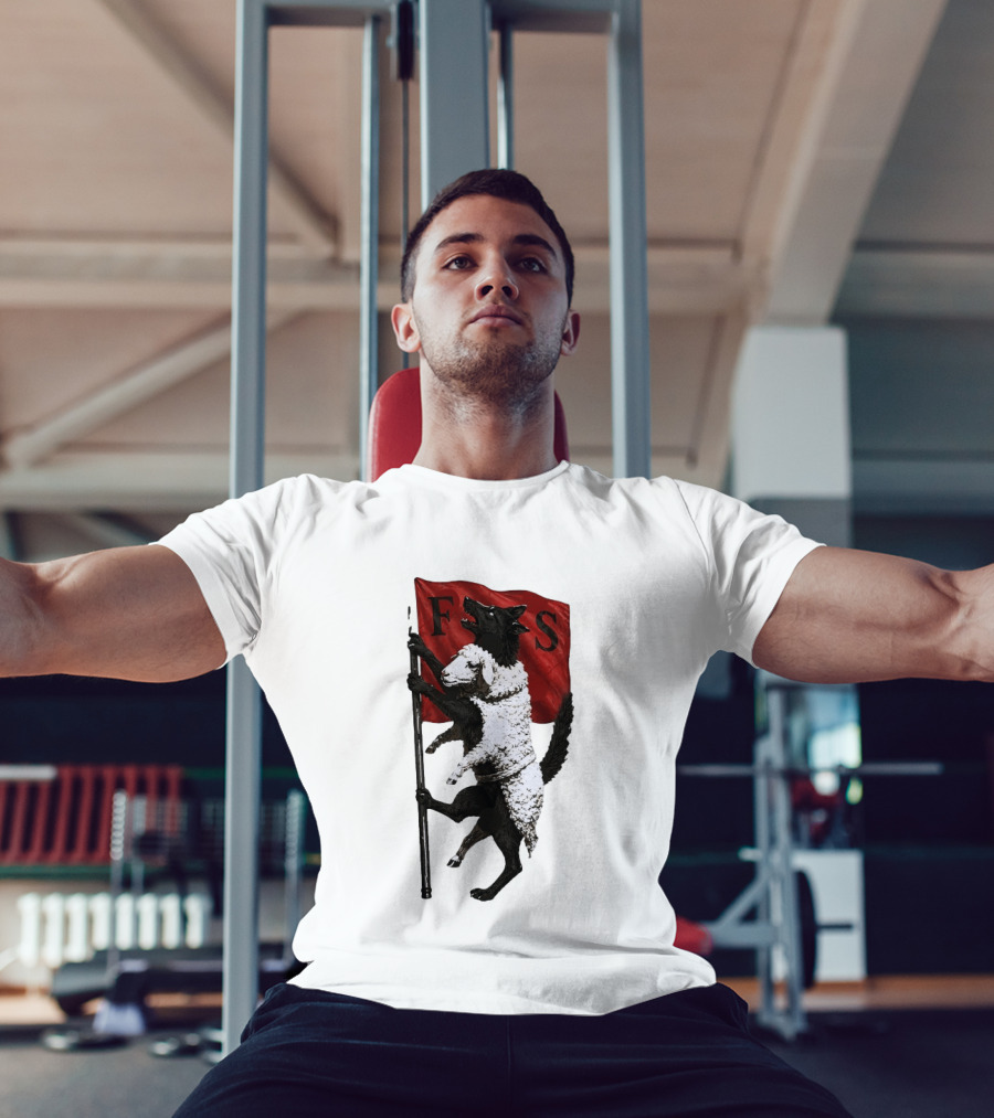 Wolf In Sheep's Clothing F S Flag Metaphor Hidden Predators Symbolism T-Shirt