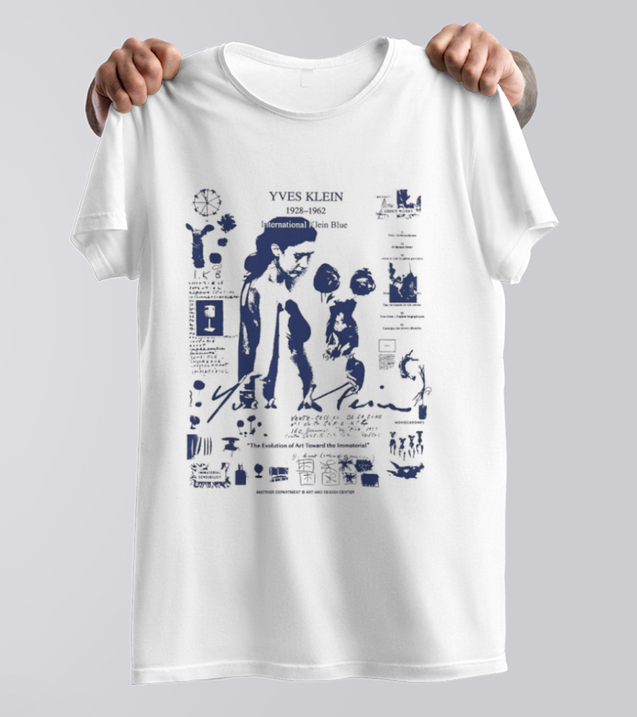 Yves Klein 1928 1962 International Klein Blue Anthology Toward The Immaterial T-Shirt