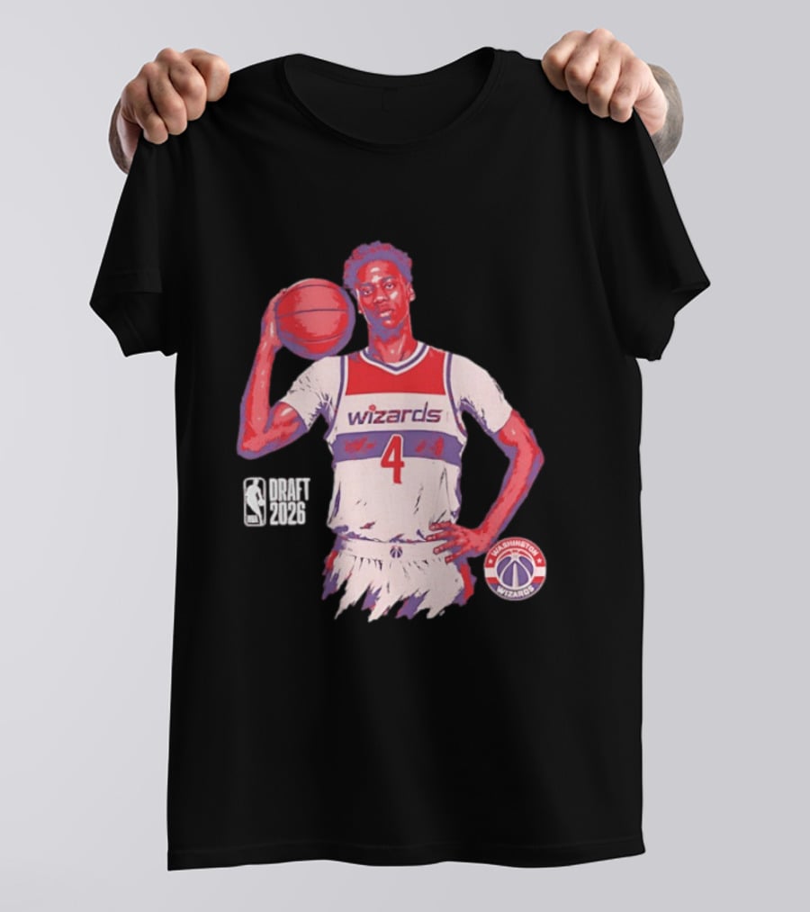 AJ Dybantsa Washington Wizards NBA Draft 2026 Basketball Fan T-Shirt