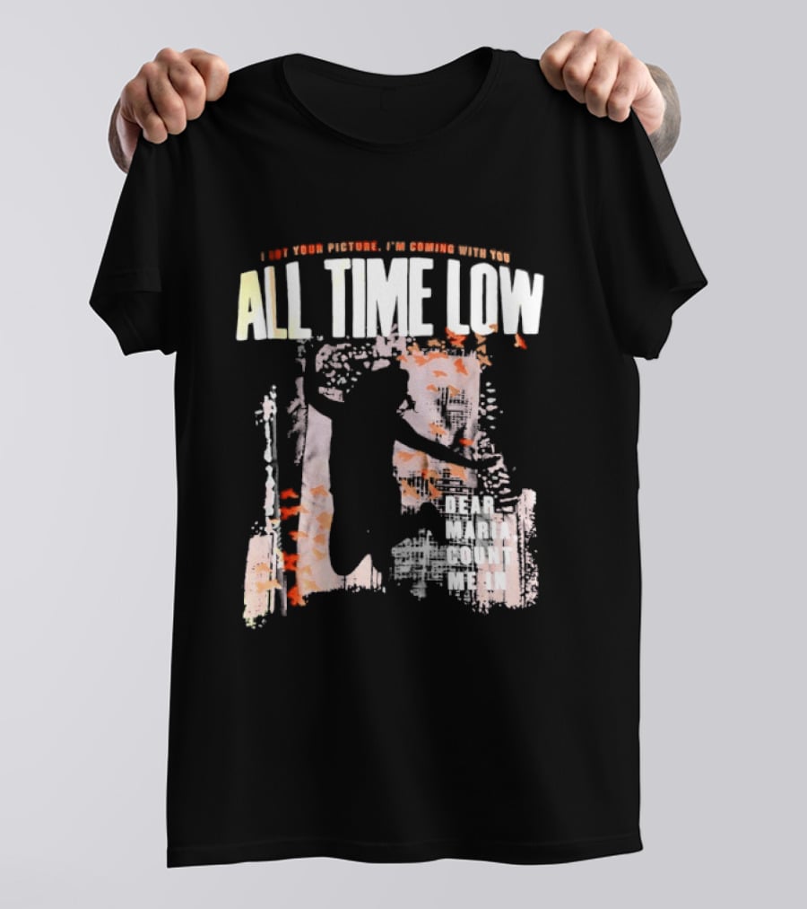 All Time Low I Got Your Picture Dear Maria Count Me In Butterfly Aesthetic T-Shirt