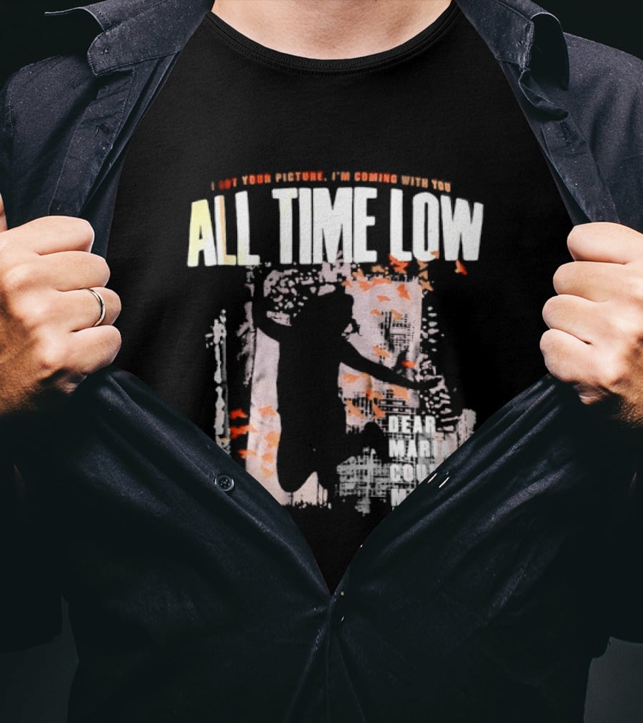 All Time Low I Got Your Picture Dear Maria Count Me In Butterfly Aesthetic T-Shirt