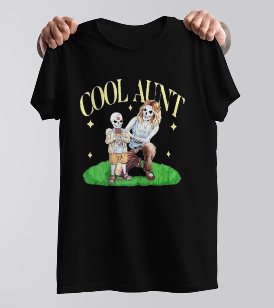 Cool Aunt Skeleton Family Halloween Fun T-Shirt