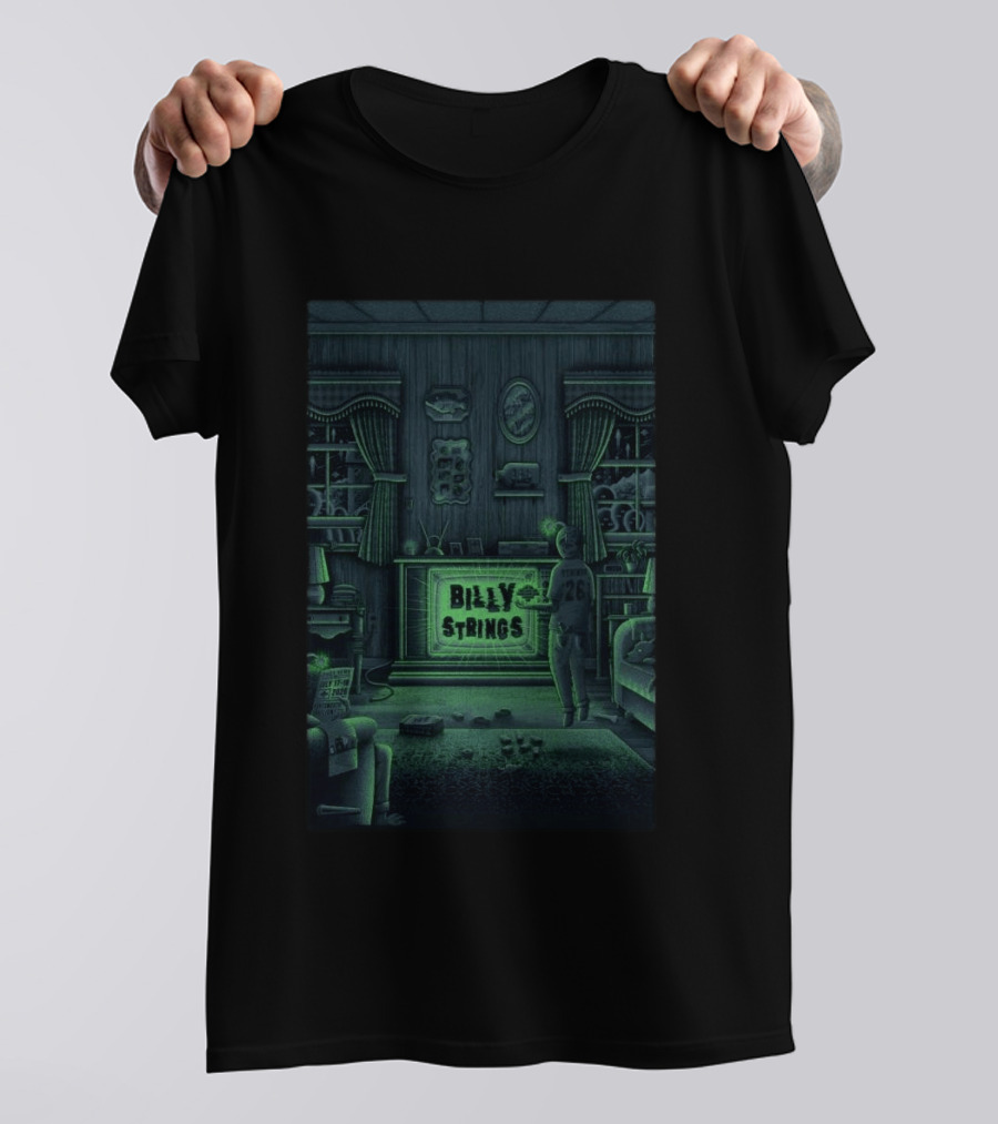 Billy Strings Portsmouth VA July 17 18 2026 Tour Retro Living Room Scene T-Shirt