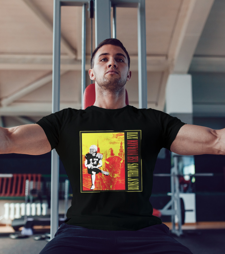 Buffalo Bills Josh Allen Runs N' Throws Use Your Arm XVII Football Buffalo T-Shirt