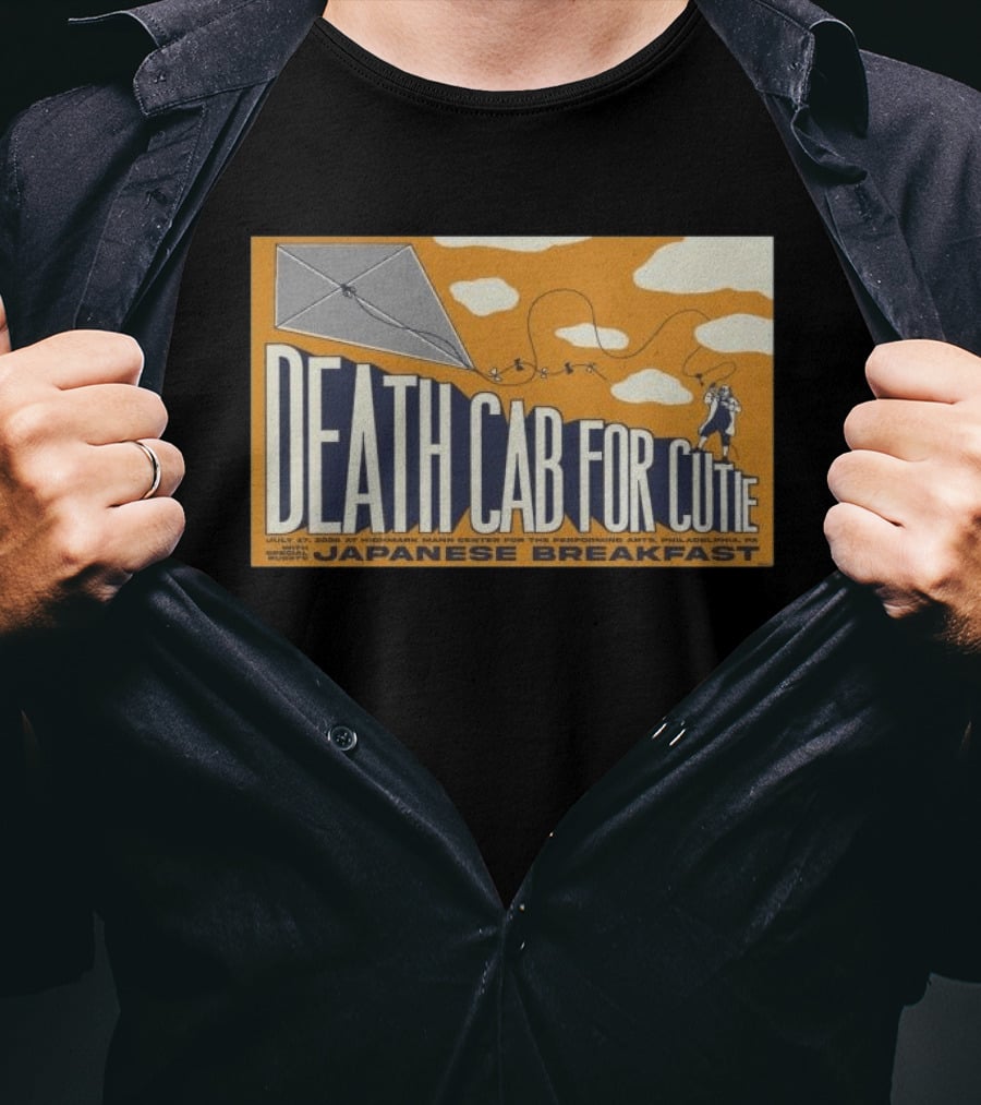 Death Cab For Cutie With Japanese Breakfast TD Pavilion Philadelphia PA July 17 2026 Kite T-Shirt