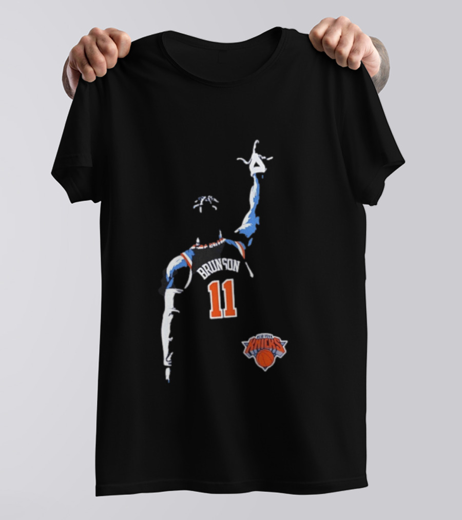 New York Knicks Jalen Brunson 11 Fade Basketball Jersey T-Shirt
