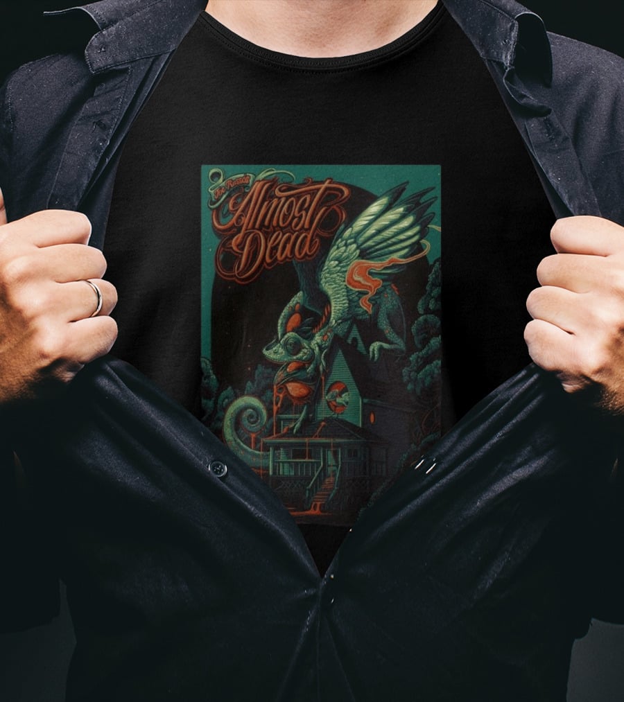 Joe Russo's Almost Dead July 2026 Indianapolis Cleveland Heights Harrisburg Winged Chameleon House T-Shirt