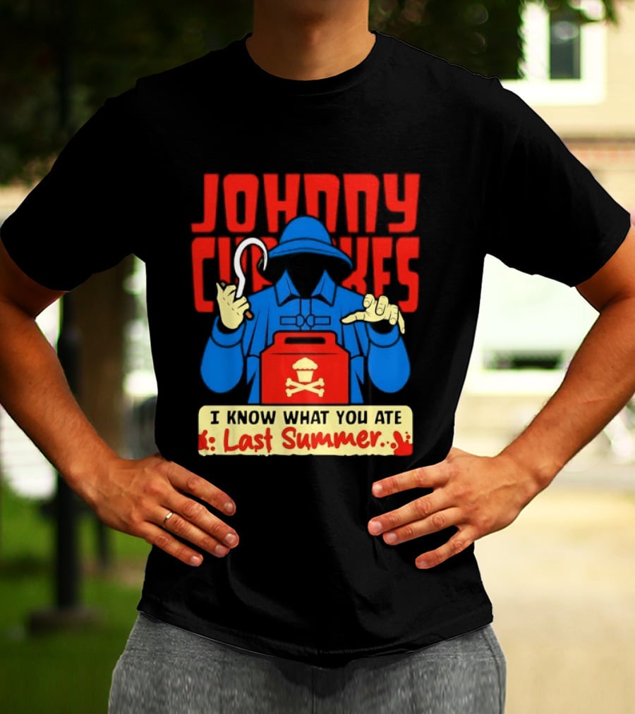 Johnny Cupcakes I Know What You Ate Last Summer Fisherman Cupcake Crossbones T-Shirt
