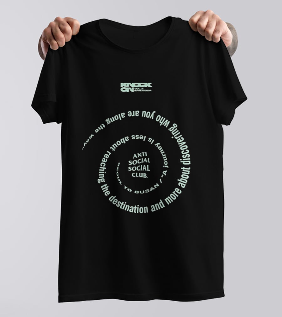 Knock On Vol 2 Anti Social Social Club Busan Journey Discovery T-Shirt
