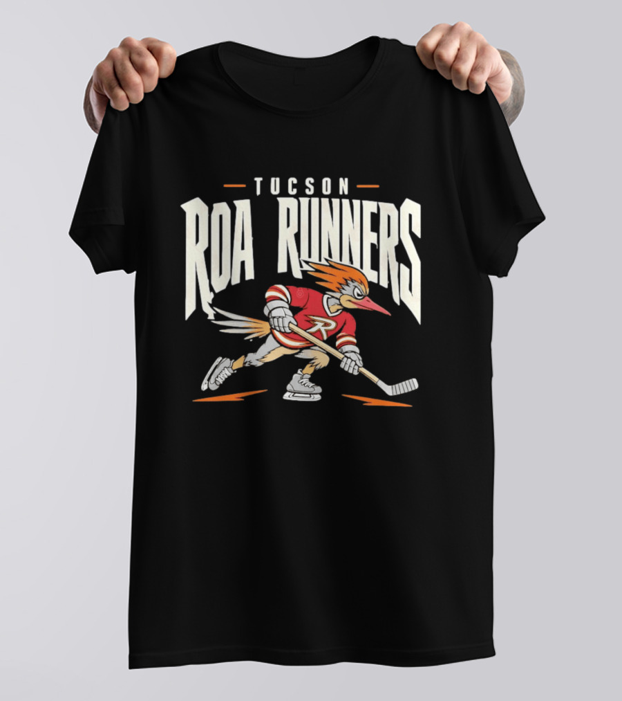 Tucson Roadrunners Hockey Player Roa Runners Skating Action T-Shirt