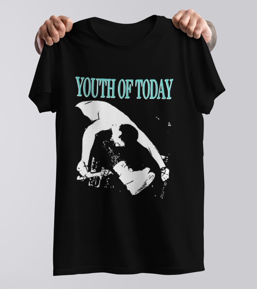 Youth Of Today Physically Strong Morally Straight Positive Youth 2 Sided Band Merch T-Shirt
