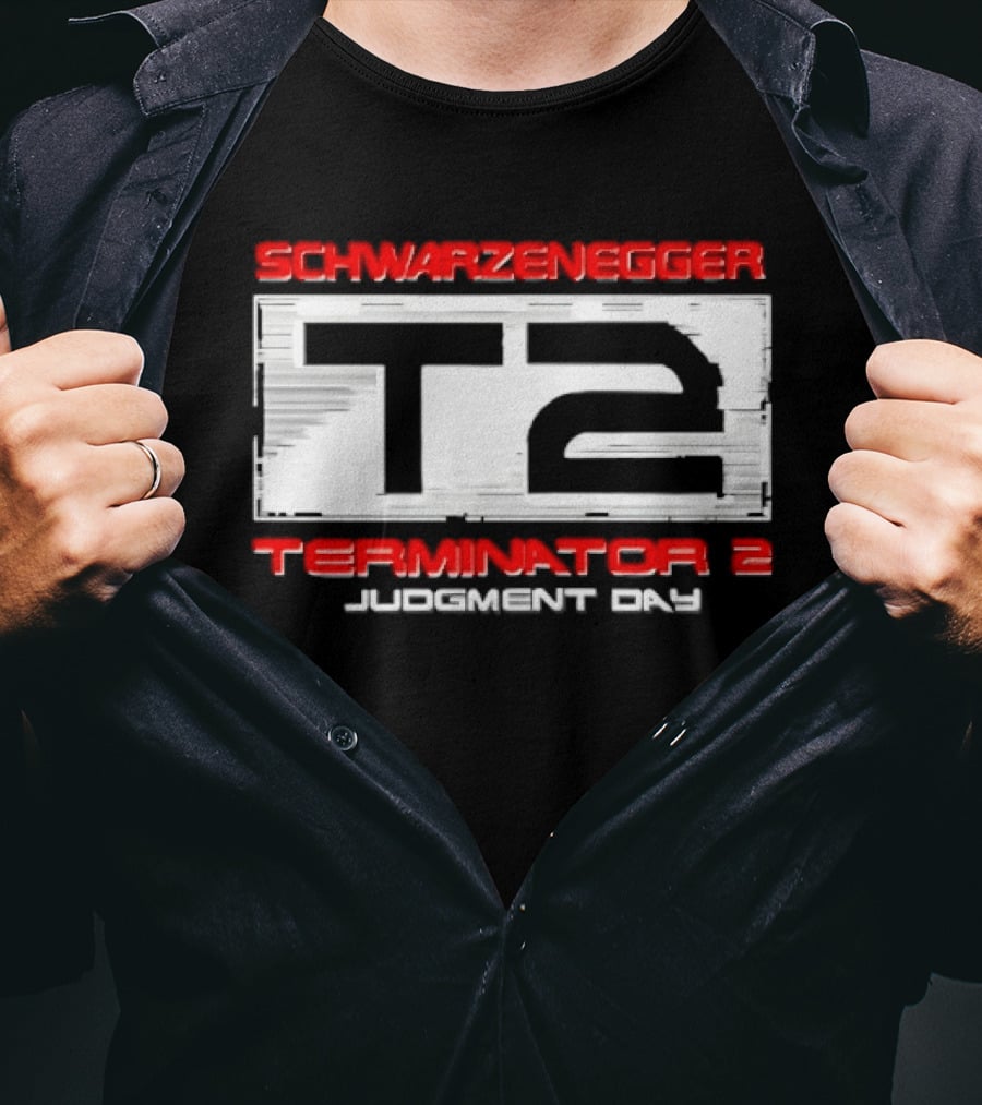 Schwarzenegger T2 Terminator 2 Judgment Day T-Shirt