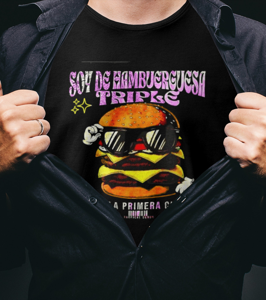 Soy De Hamburguesa Triple En La Primera Cita Tropical Beats T-Shirt