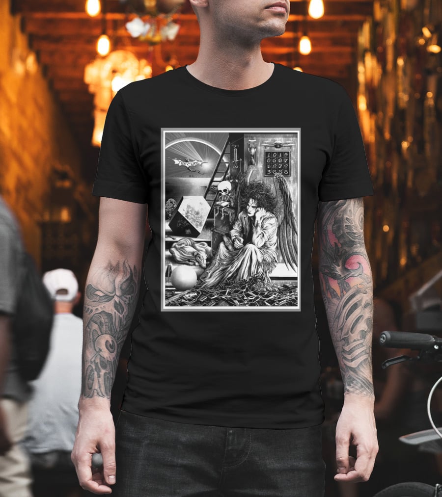 The Cure Berlin Germany 2026 Night 1 Limited Edition Event Wuhlheide July 10 Angel Artwork Skull Ladder T-Shirt