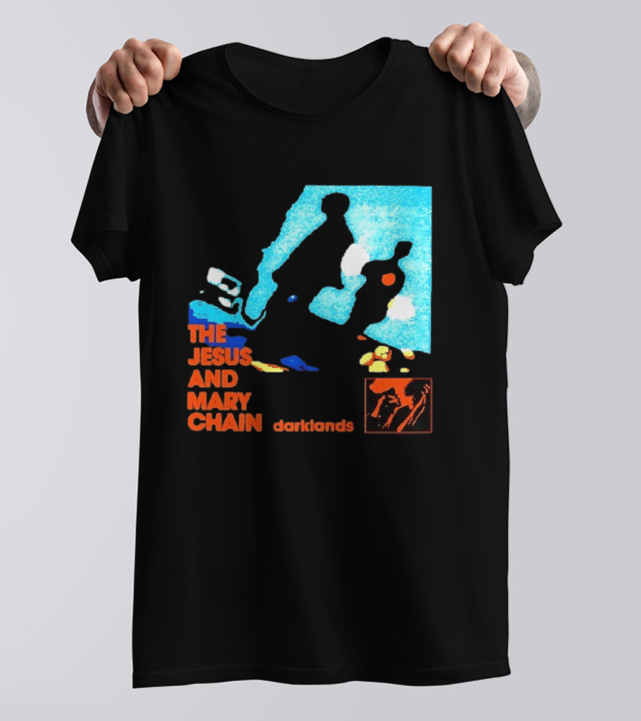 The Jesus And Mary Chain Darklands Alternative Rock Blue Black T-Shirt
