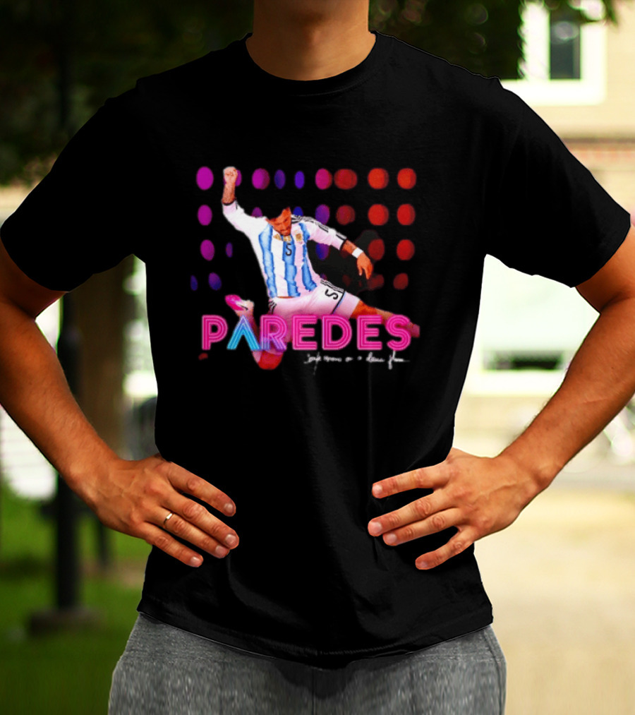 Paredes Argentina National Team Confessions On A Dance Floor Football Soccer T-Shirt