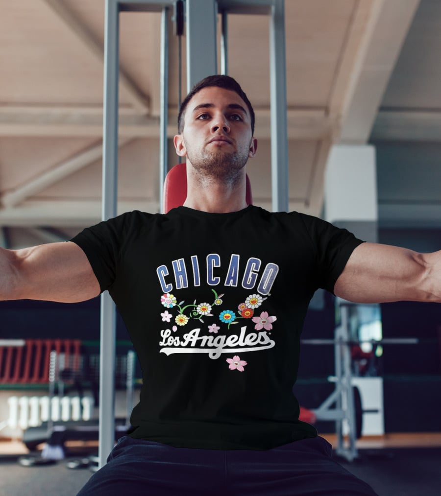 Los Angeles Chicago MLB World Tour Tokyo Series 2025 Flowers T-Shirt