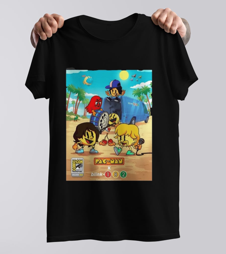 Comic Con San Diego Exclusive 2026 Blink 182 X Pac Man July 23 26 Home Decor T-Shirt