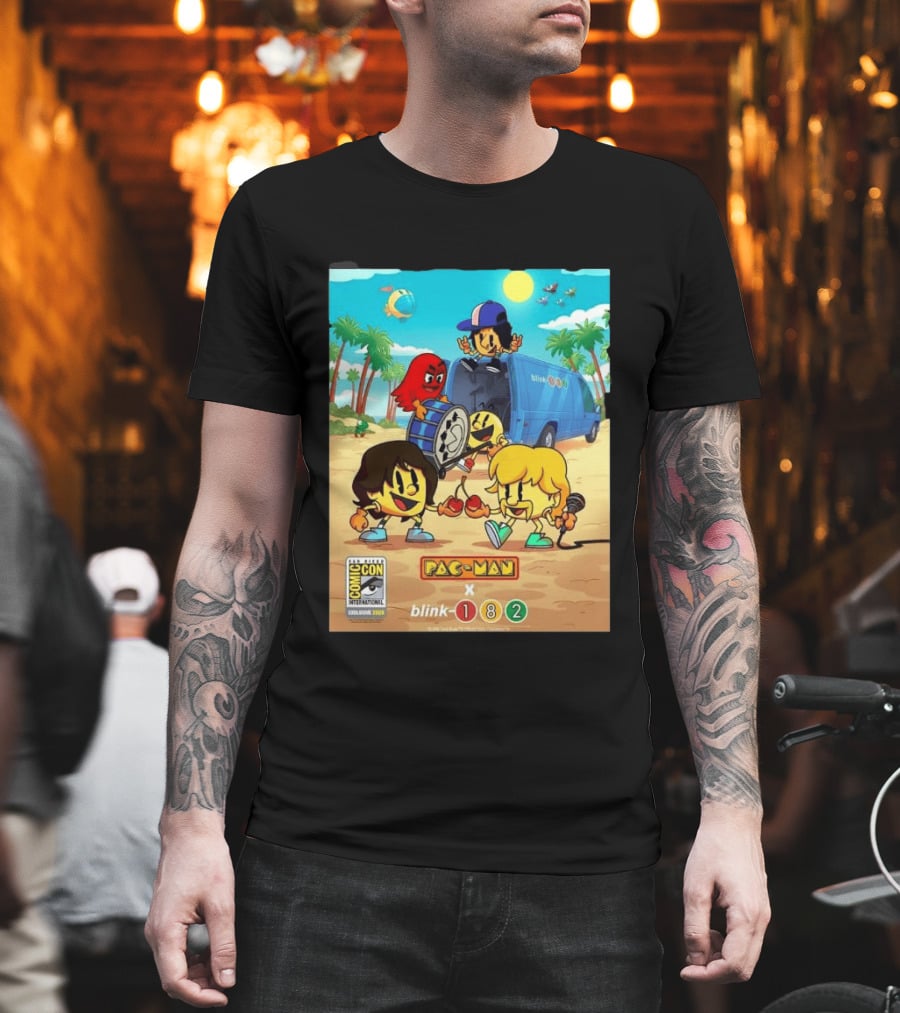 Comic Con San Diego Exclusive 2026 Blink 182 X Pac Man July 23 26 Home Decor T-Shirt