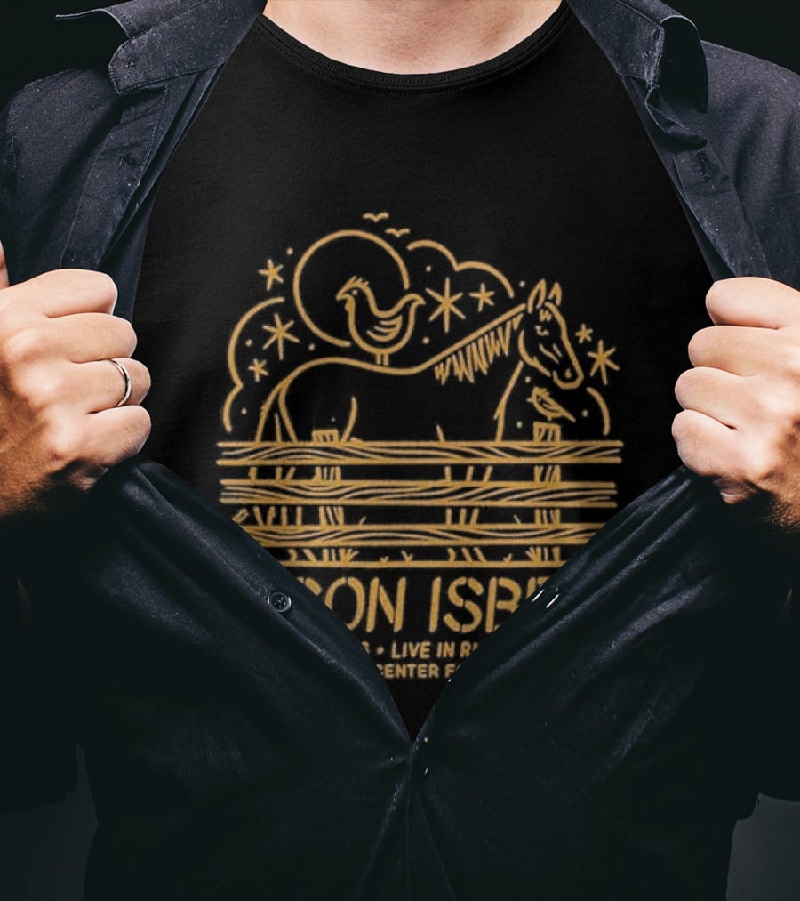 Jason Isbell And The 400 Unit Horse And Moon Print Richmond KY Jul 16 2026 Tour T-Shirt