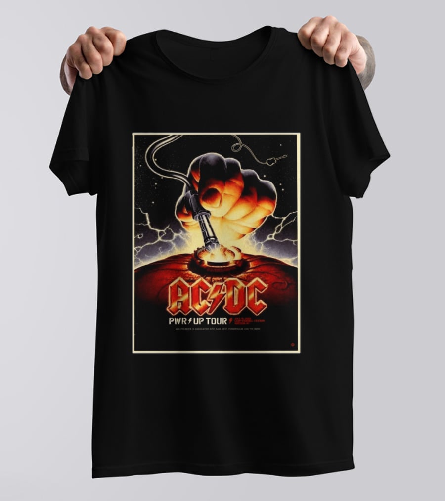 ACDC PWR Up Tour 2026 Camp Randall Stadium Madison Wisconsin July 19 Exclusive Event T-Shirt