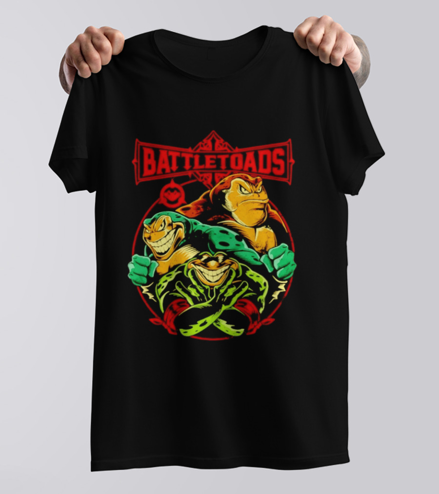 Battletoads Trio Rash Zitz Pimple Retro Gaming Legends T-Shirt