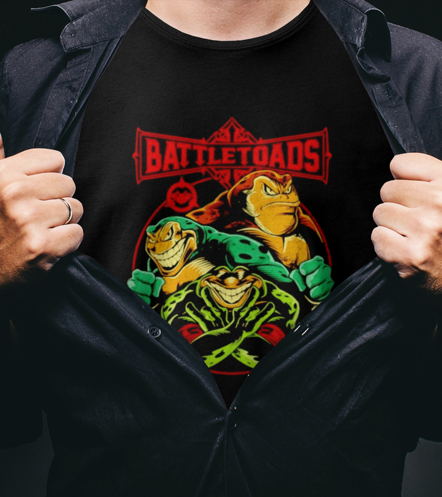 Battletoads Trio Rash Zitz Pimple Retro Gaming Legends T-Shirt