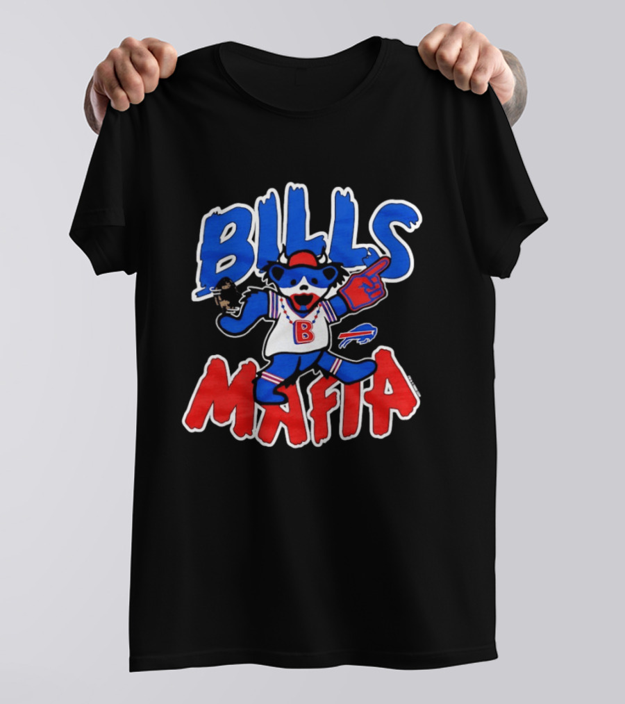 Buffalo Bills Mafia Grateful Dead Bear BILLS MAFIA T-Shirt