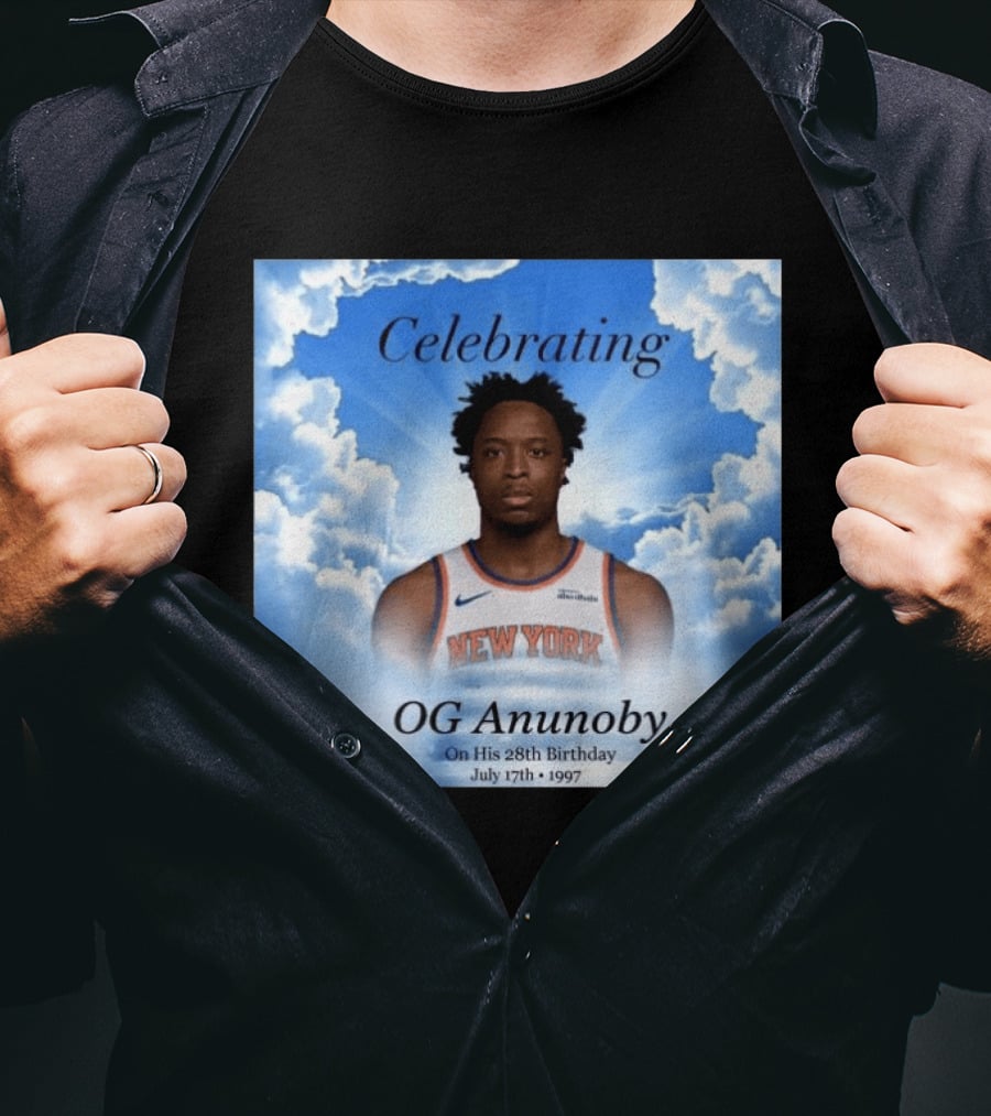 Celebrating OG Anunoby On His 28th Birthday July 17th 1997 New York Basketball T-Shirt