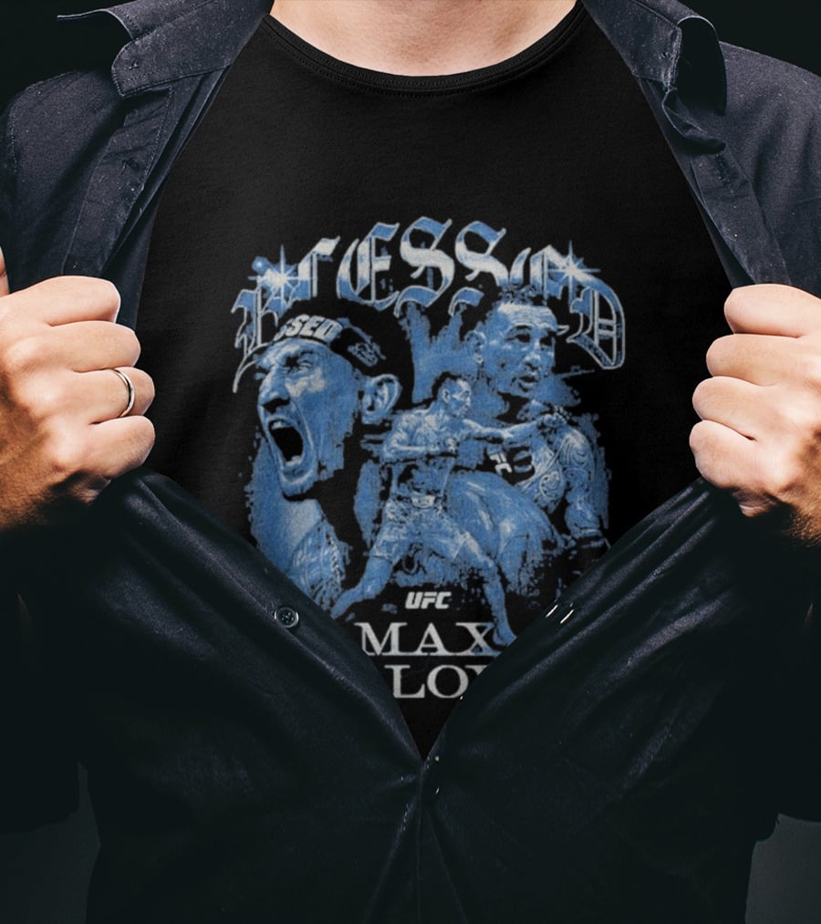 Blessed Max Holloway UFC Grunge T-Shirt