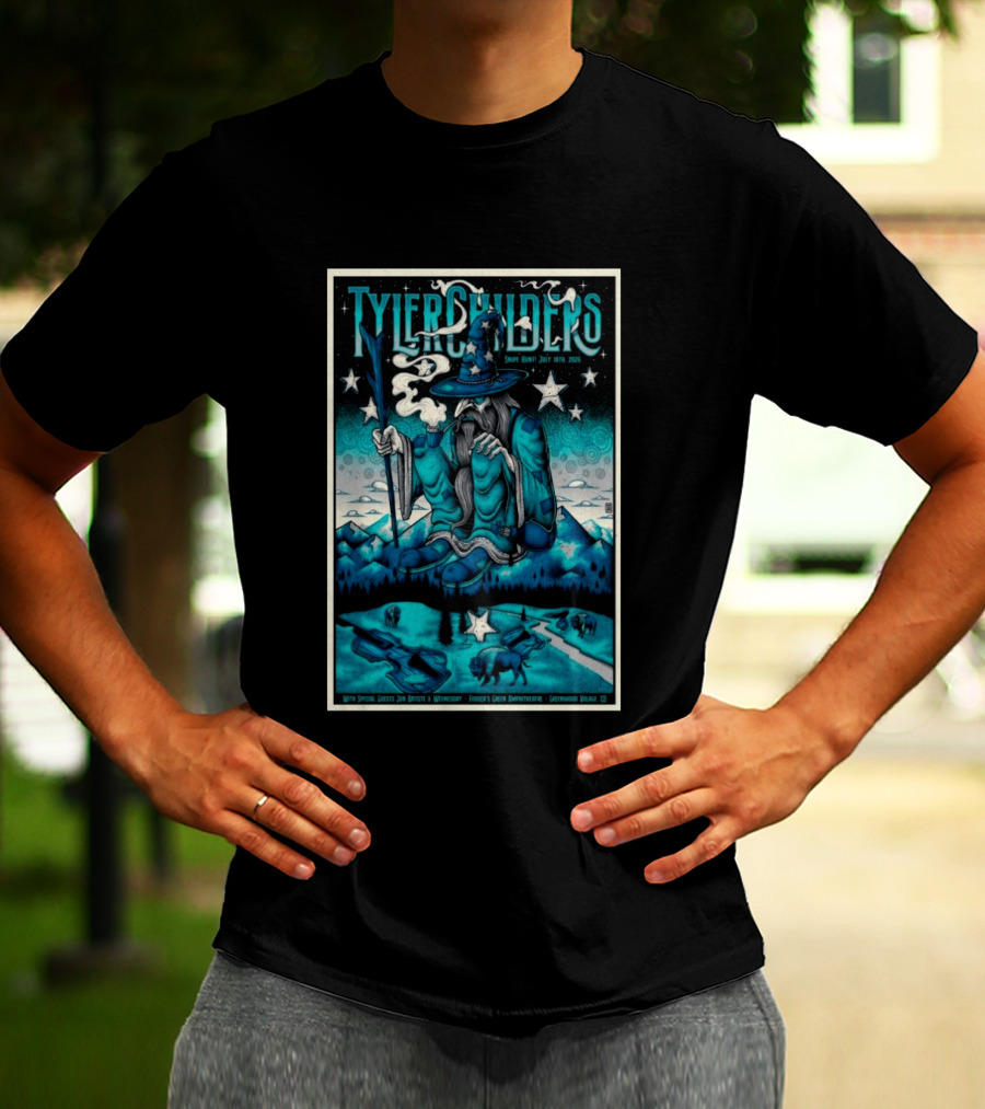 Tyler Childers Snipe Hunt July 18th 2026 Fiddler's Green Amphitheatre Greenwood Village CO T-Shirt