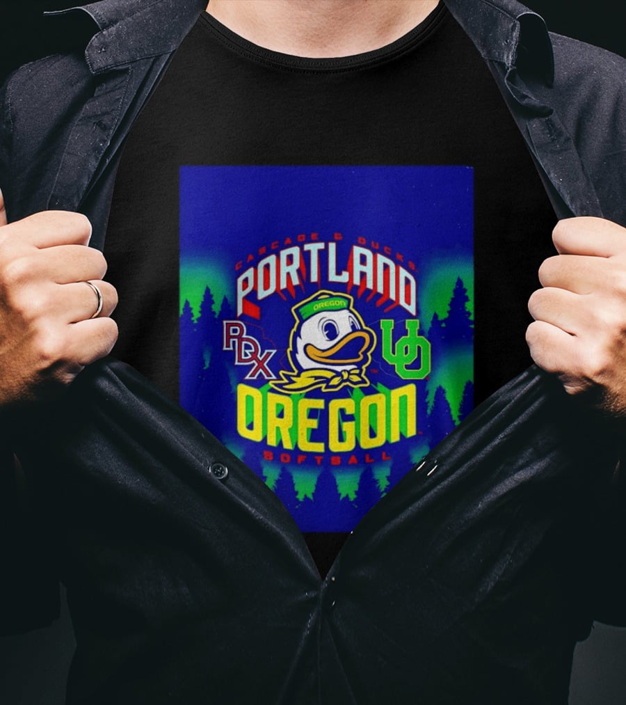 Cascade Ducks Portland RDX Oregon Softball T-Shirt