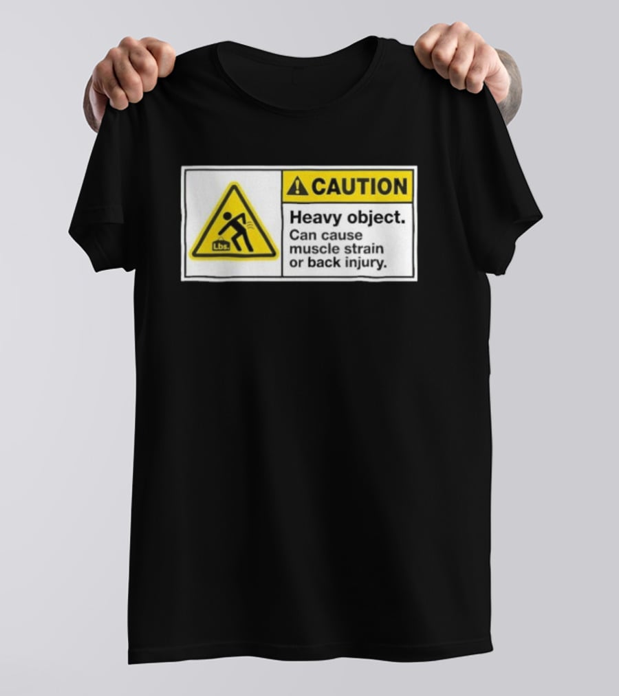 Heavy Object Warning Caution Anime Cat Girl T-Shirt